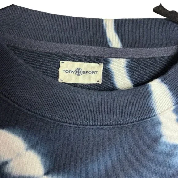 Tory Burch - Tory Sport Tie Dye French Terry Crew Sweatshirt - NWOT SZL - Picture 2 of 4